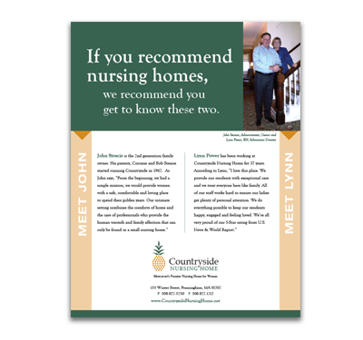 Countryside Nursing Home mailer design
