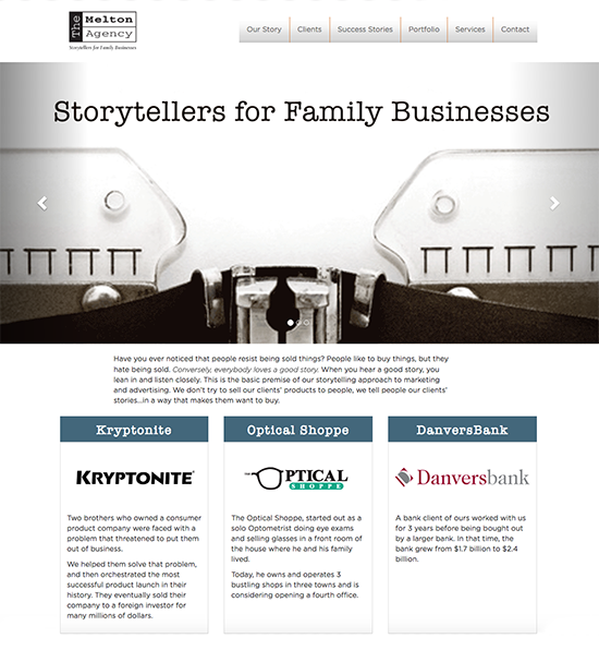 The Melton Agency website