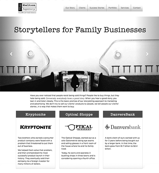 The Melton Agency Website Design