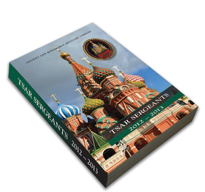 Ancient and Honorable Artillery Company of Massachusetts Tsar Sergeants Book Design